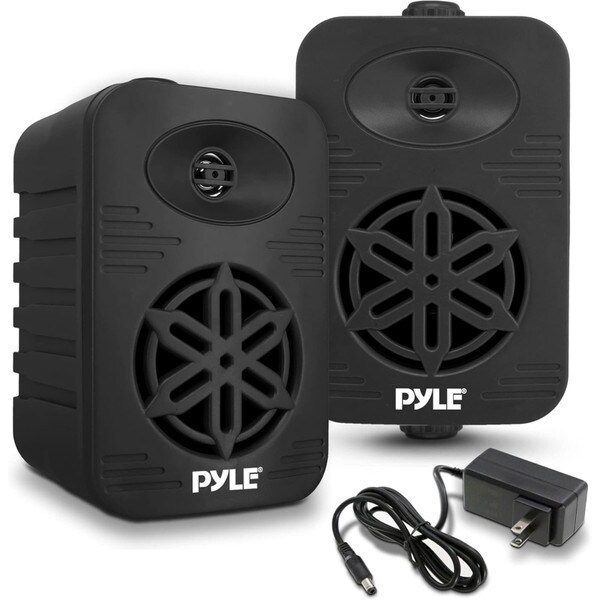 Main product image for Pyle PDWRBT46BK 4" Outdoor Waterproof Bluetooth Speaker Pair Black310-2463